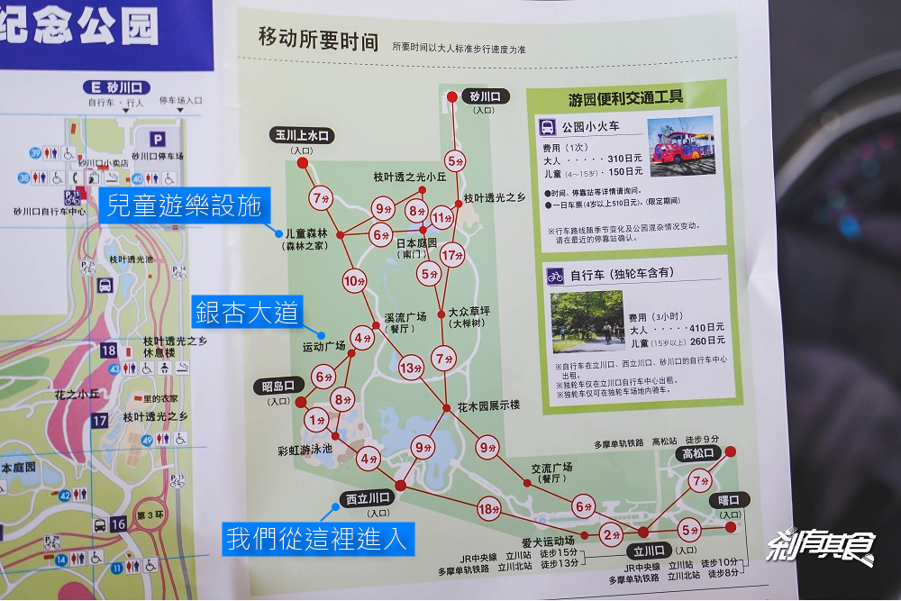 東京親子景點 | 國立昭和紀念公園 超美銀杏大道 還有兒童森林超好玩 (門票/地圖/日本電車轉乘網站推薦)