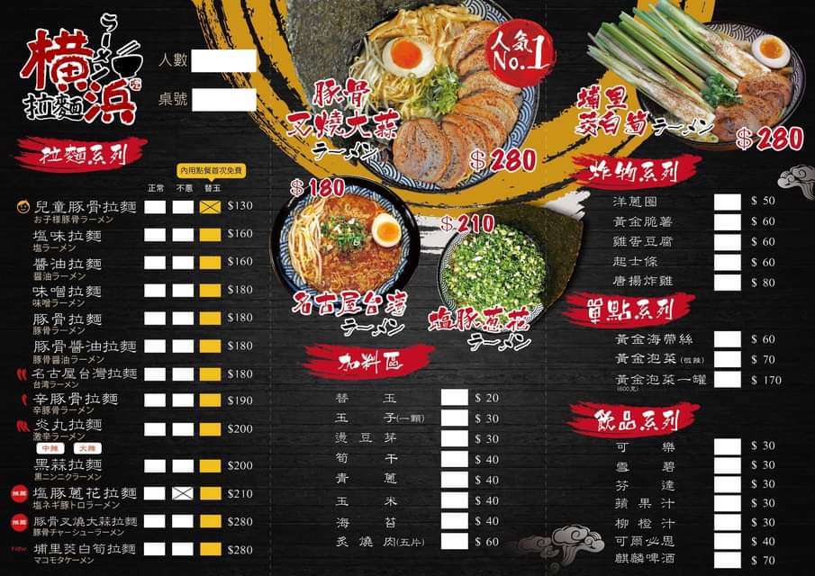 橫濱拉麵 | 埔里美食 在地人推薦好吃道地日式拉麵 網評4.5顆星 (2022菜單/好停車)