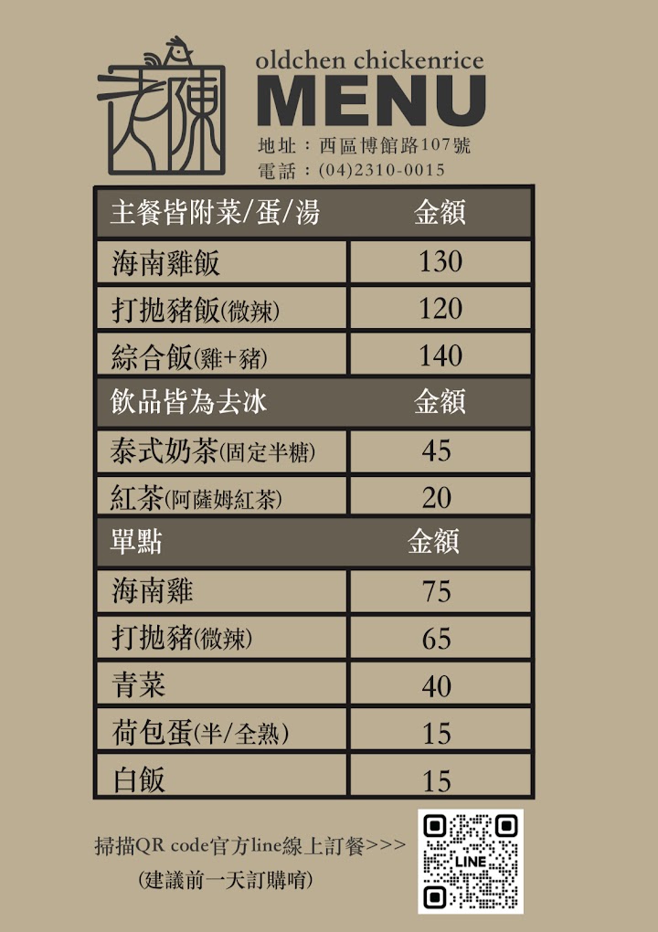 老陳海南雞飯博館店 | 台中北區美食 科博館人氣好吃「海南雞飯、打拋豬飯」蔥薑醬超讚要加爆 雞湯免費喝