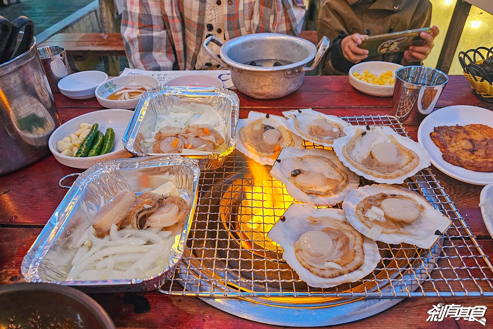 首爾釜山海雲台美食 | 尾浦末家 미포끝집 無敵海景配炭烤扇貝 鮑魚鰻魚很鮮很好吃 (中文菜單)