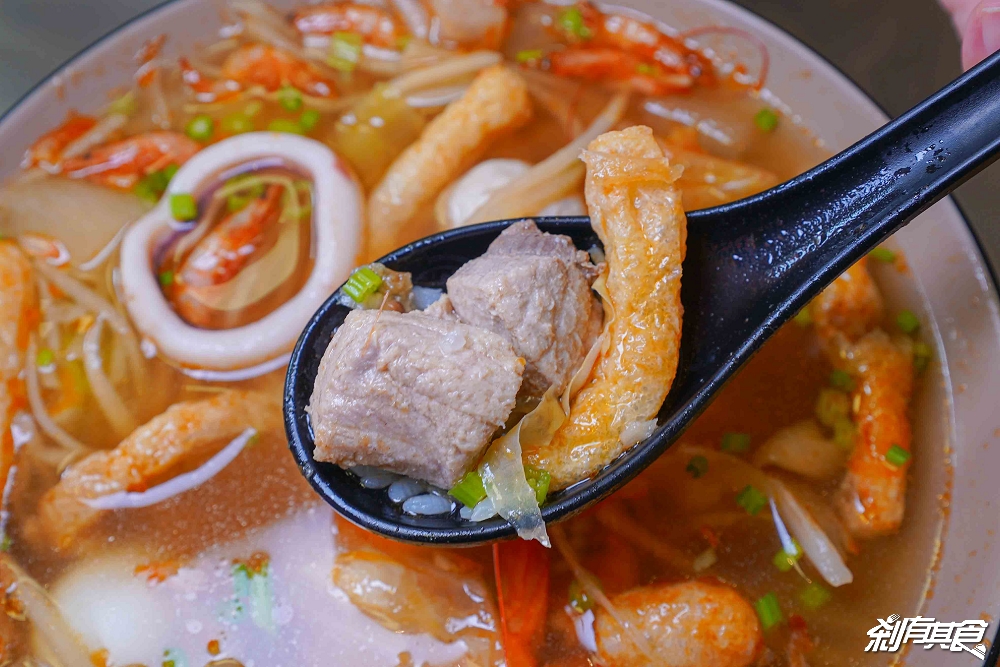 大盛飯湯 | 台中北屯區美食 不用跑屏東也能吃到古早味割稻飯 用料超澎湃 還加「豆支果」 鮮蝦飯湯、黯然消魂飯、福氣綜合湯