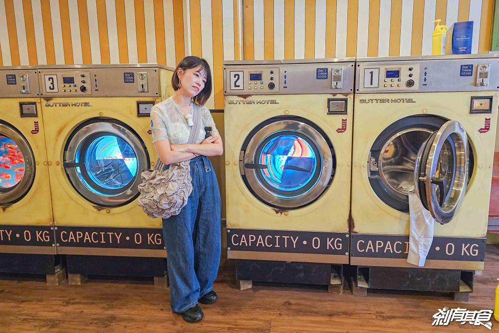 奶油飯店，台中甜點，美式復古風 免門票景點「奶油浴場、洗衣部」超好拍，餅乾免費試吃