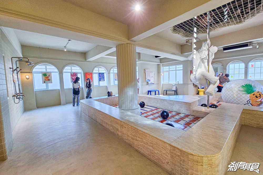 奶油飯店，台中甜點，美式復古風 免門票景點「奶油浴場、洗衣部」超好拍，餅乾免費試吃