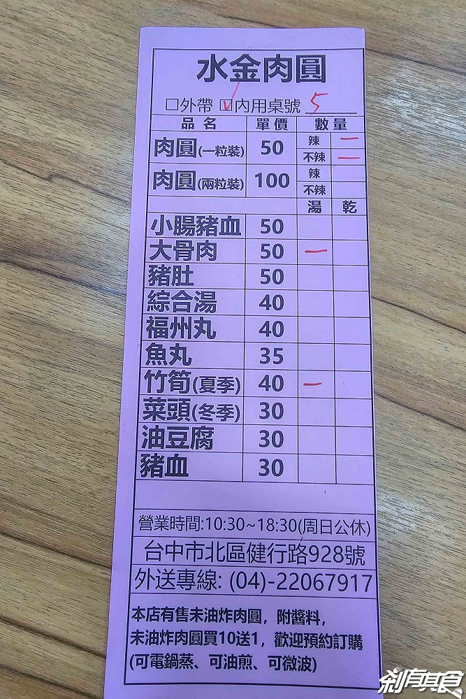 水金肉圓，台中北區美食，傳承三代的90年老店 搬家新址有冷氣