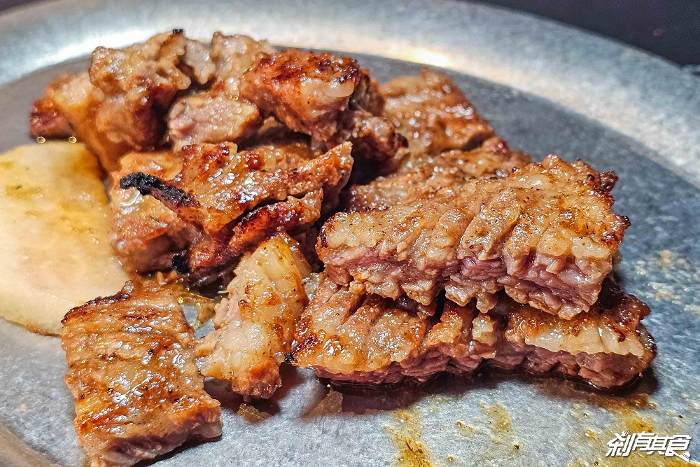 BAY Korean BBQ Club《單身即地獄》文世勳台中韓式燒肉餐廳，松露和牛黑醬麵、馬鈴薯排骨湯