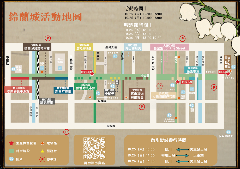 2025鈴蘭通散步納涼會「大墩鈴蘭通啤酒節」13大市集、變裝遊行 10/25-26 護照新玩法一起嗨起來！