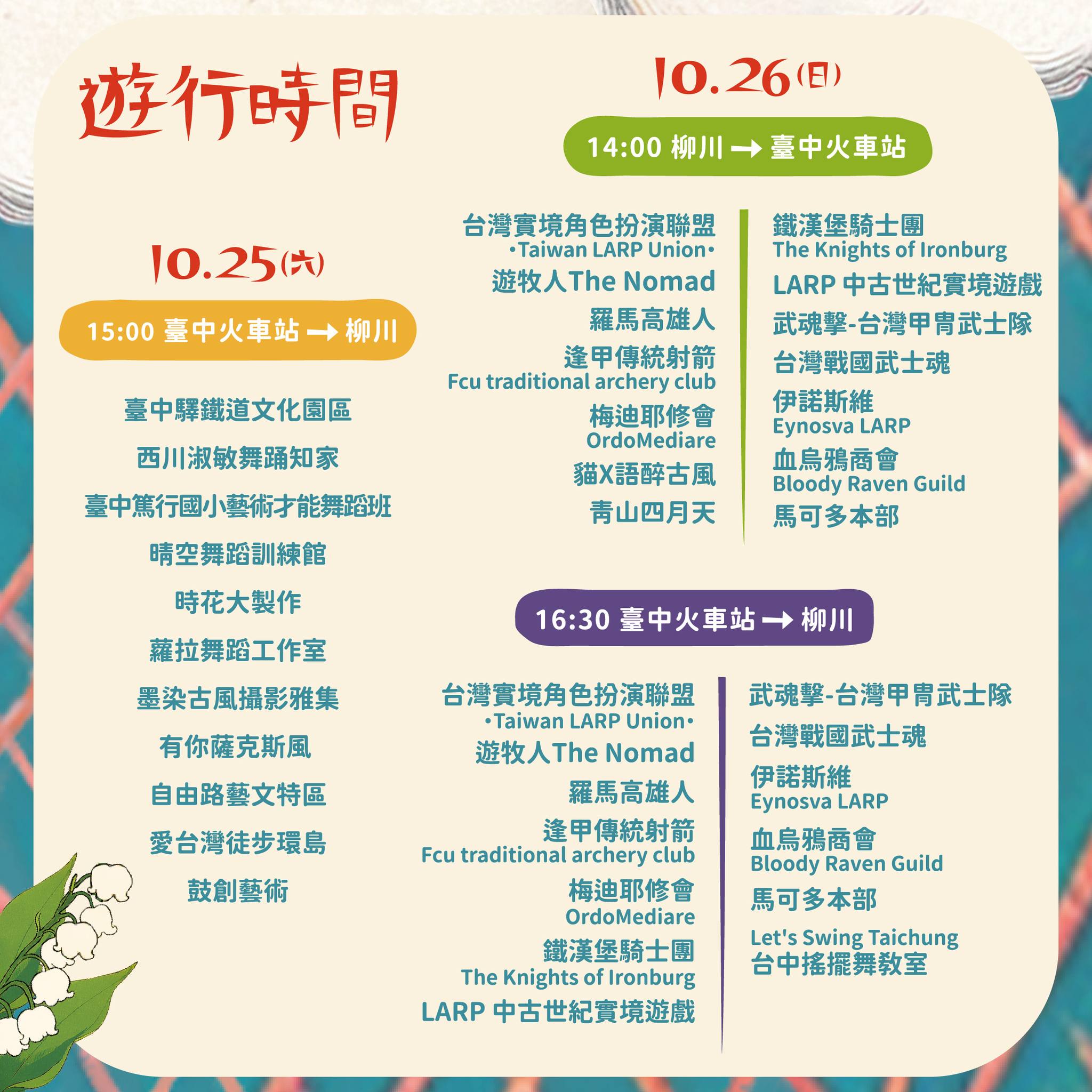 2025鈴蘭通散步納涼會「大墩鈴蘭通啤酒節」13大市集、變裝遊行 10/25-26 護照新玩法一起嗨起來！