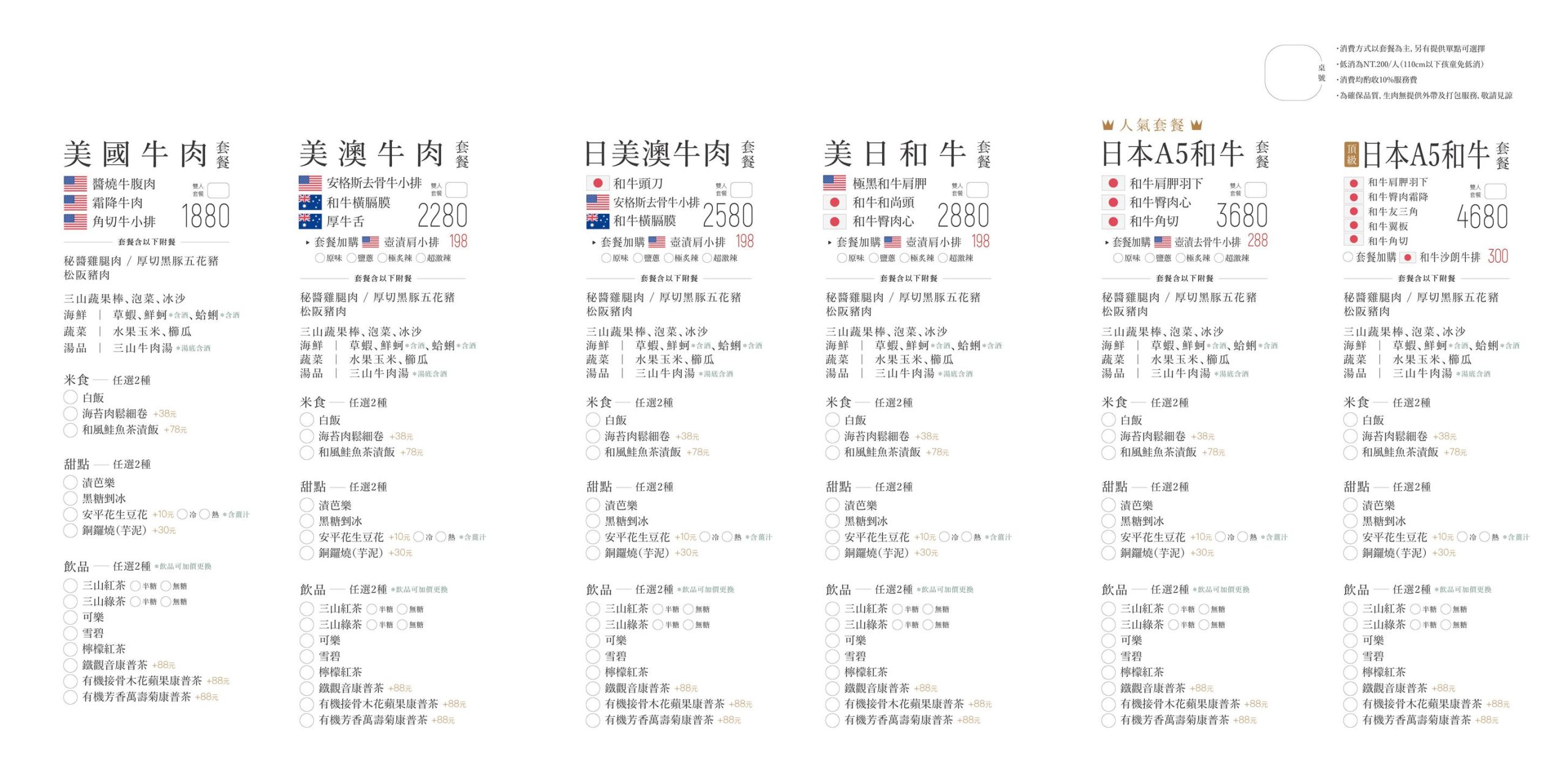 三山燒肉朝富店，台中最新燒肉，白色系絕美裝潢，10/28開幕，菜單搶先看