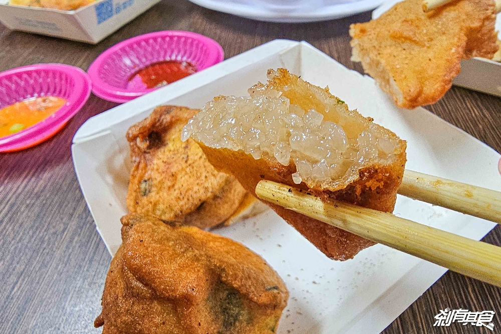 南投必吃古早味扣仔嗲「阿連扣仔嗲」一週只開3天！四代祖傳的百年好味道，蚵嗲、香菜、櫛瓜、米糕必點